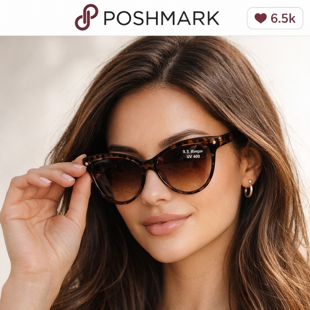 AJ. Morgan Tortoise Shell cat eye sunglasses NWT